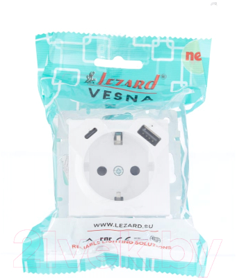 Розетка Lezard Vesna 742-0288-181TC