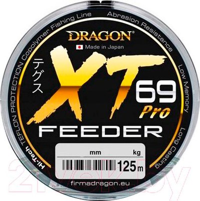 Леска монофильная Dragon XT 69 Hi-Tech Pro Feeder 0.16мм 125м / 33-31-016 - фото