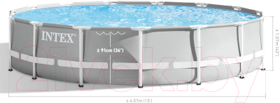 Каркасный бассейн Intex Prism Frame / 26724