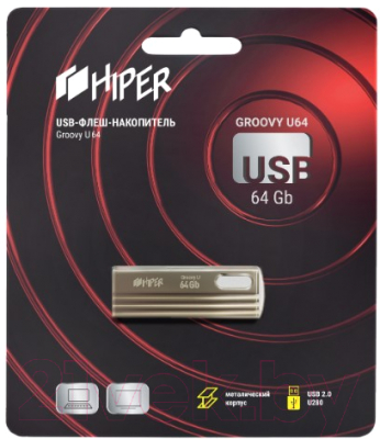 Usb flash накопитель HIPER Groovy U64 64GB 2.0