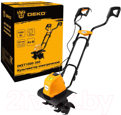 Миникультиватор электрический Deko DKET1000-360 / 065-1201