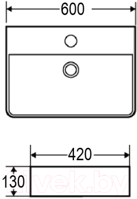 Умывальник Azario AZ-2173 SP