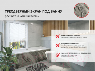 Экран для ванны Perfecto Linea 36-031816