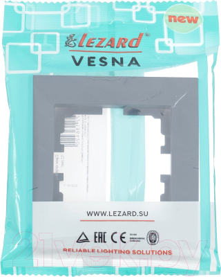 Рамка для выключателей и розеток Lezard Vesna 742-3400-146