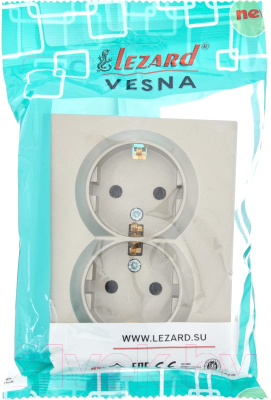 Розетка Lezard Vesna 742-3700-127B - фото