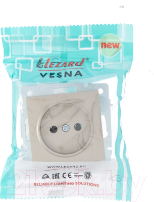 Розетка Lezard Vesna 742-3788-121B - фото