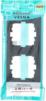 Рамка для выключателей и розеток Lezard Vesna 742-4200-152
