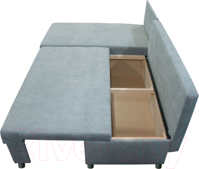 Диван угловой Mio Tesoro Farris 4УС+0Пд (Santos Light Grey)