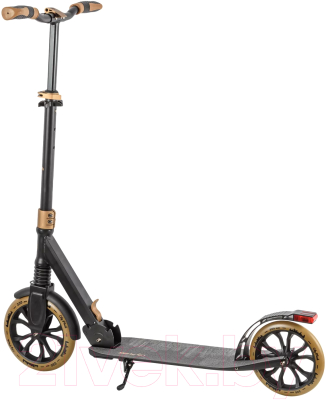 Самокат городской Plank City P22-CITY230BR (черный/коричневый)