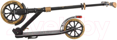 Самокат городской Plank City P22-CITY230BR (черный/коричневый)