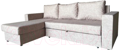 Диван угловой Асмана Фаворит-1 (дюна латте) - фото