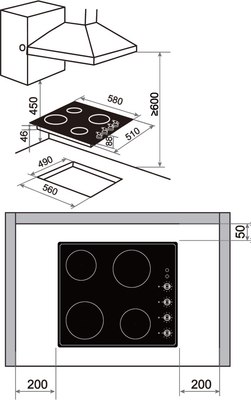 Электрическая варочная панель Haier HHX-C64ATQBB