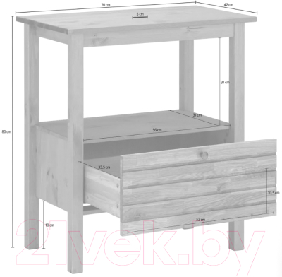 Тумба под умывальник Dipriz Millisy Д.1309.2