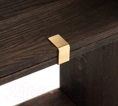 Полка Dipriz Эдгар / Д.90013.3 (черный дуб/бейц масло)