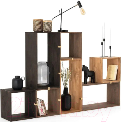 Полка Dipriz Эдгар / Д.90013.3 (черный дуб/бейц масло)