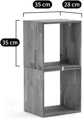 Полка Dipriz Эдгар / Д.90013.3 (черный дуб/бейц масло)