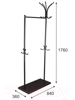 Стойка для одежды Мебелик Пико 27