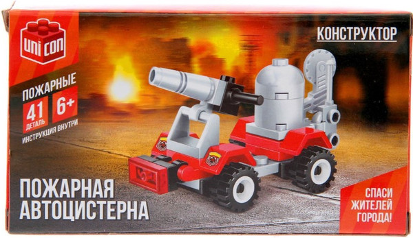 Конструктор Unicon Пожарная автоцистерна / 1649821 - фото