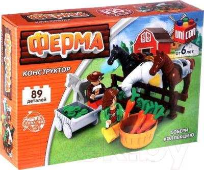 Конструктор Unicon Ферма Конюшня / 5164186 - фото