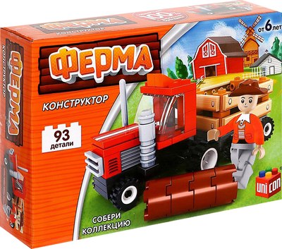 Конструктор Unicon Ферма Лесозаготовочный грузовик / 5164185 - фото