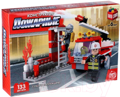 Конструктор Unicon Пожарные. Пожарная бригада / 5164174 - фото