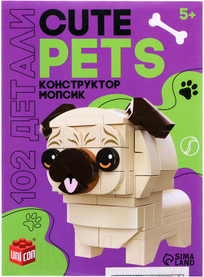 Конструктор Unicon Cute dogs Мопсик / 9278946