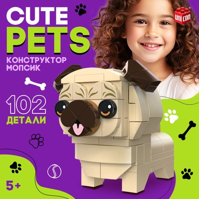 Конструктор Unicon Cute dogs Мопсик / 9278946