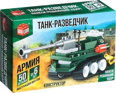 Конструктор Unicon Танк-разведчик / 1355192 - фото