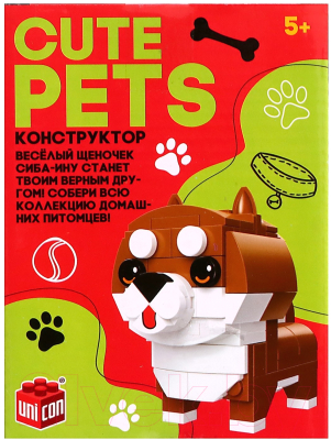 Конструктор Unicon Cute pets Сиба-Ину / 9278945