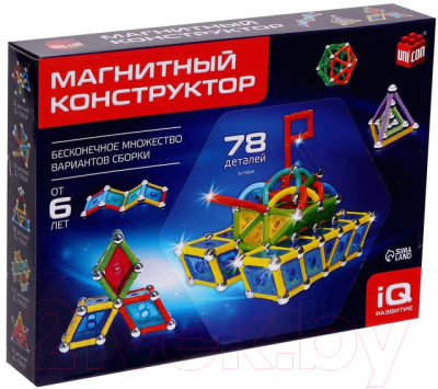 Конструктор магнитный Unicon Необычные фигуры / 1387365 - фото