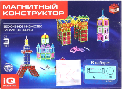 Конструктор магнитный Unicon Необычные фигуры / 1387367 - фото