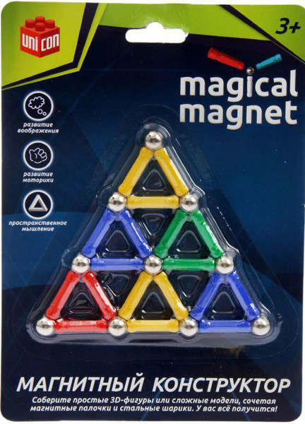 Конструктор магнитный Unicon Треугольник / 1633372 - фото