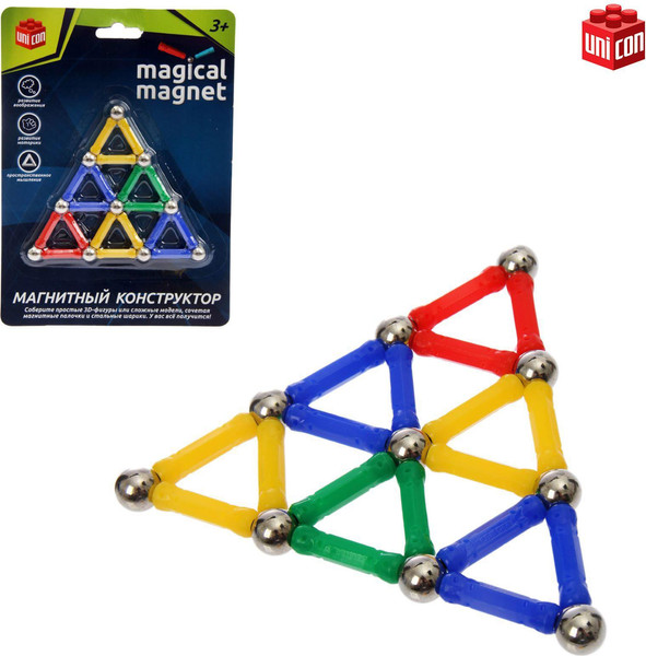 Конструктор магнитный Unicon Треугольник / 1633372