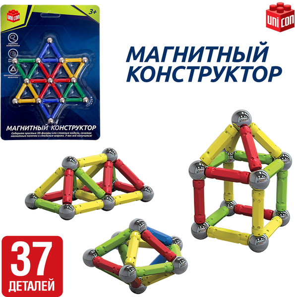 Конструктор магнитный Unicon Звезда / 1633371