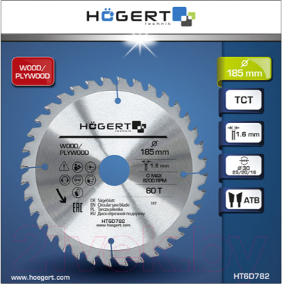 Пильный диск Hoegert HT6D782