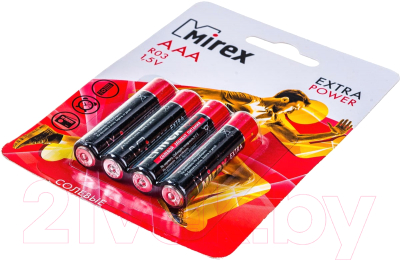 Комплект батареек Mirex R03 AAA / 23702-ER03-E4