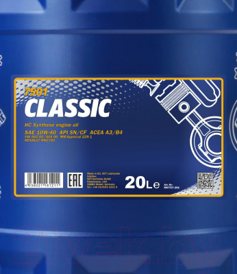 Моторное масло Mannol Classic 10W40 SN/CF / MN7501-20