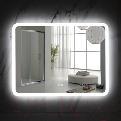 Зеркало Пекам Marta 140x80 / marta-140x80sp (с подсветкой, с двойным сенсором на прикосновение, подогрев)