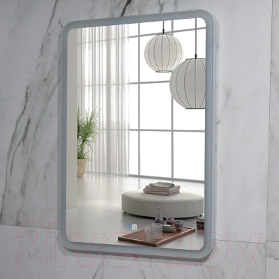 Зеркало Пекам Marta 80x110 / marta-80x110sp (с подсветкой, с двойным сенсором на прикосновение, подогрев)