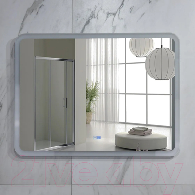 Зеркало Пекам Marta 110x80 / marta-110x80sp (с подсветкой, с двойным сенсором на прикосновение, подогрев)