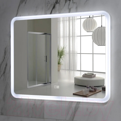 Зеркало Пекам Marta 110x80 / marta-110x80sp (с подсветкой, с двойным сенсором на прикосновение, подогрев)