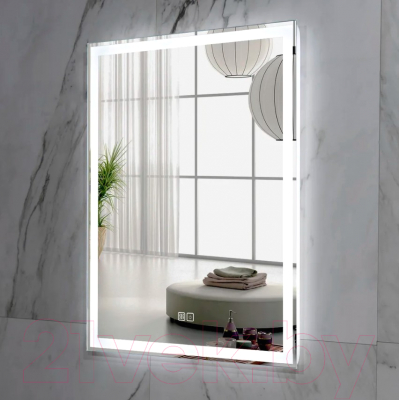 Зеркало Пекам Greta 80x110 / greta-80x110sp (с подсветкой, с двойным сенсором на прикосновение, подогрев)