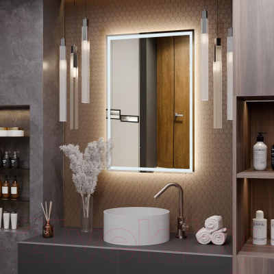 Зеркало Пекам Greta 80x110 / greta-80x110B (с подсветкой, с бесконтактным сенсором)