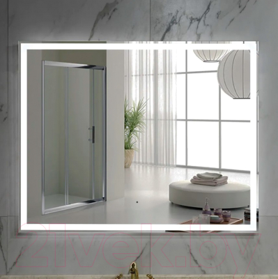 Зеркало Пекам Greta 140x80 / greta-140x80B (с подсветкой, с бесконтактным сенсором)