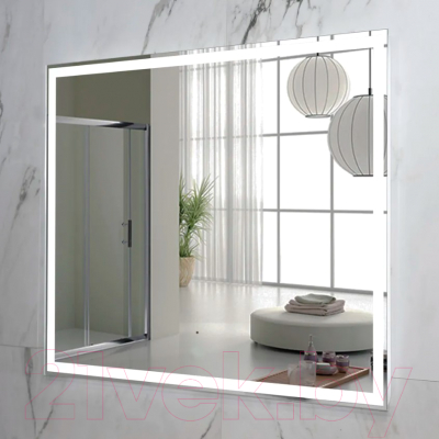 Зеркало Пекам Greta 140x80 / greta-140x80B (с подсветкой, с бесконтактным сенсором)