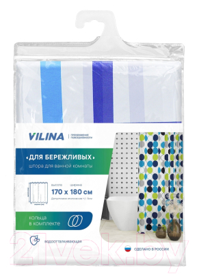 Шторка-занавеска для ванны Вилина Для бережливых 66661- 0322