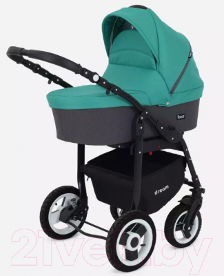 Детская универсальная коляска Rant Dream 2 в 1 (08, серый/темно-зеленый)