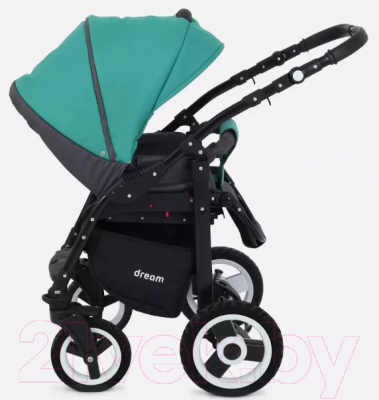 Детская универсальная коляска Rant Dream 2 в 1 (08, серый/темно-зеленый)