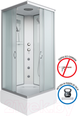 Душевая кабина Niagara NG-1108-14G 90x90x215