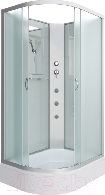 Душевая кабина Niagara NG-33084-14RBKG 100x80 (матовое стекло) - фото